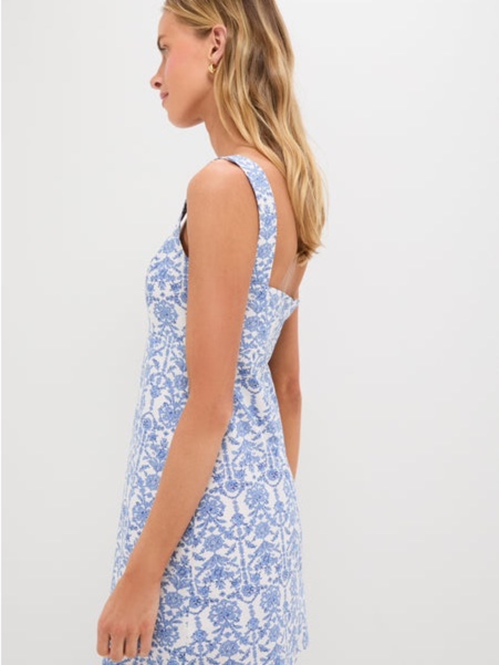 Hyacinth House Blue & White Volos Mini Dress - Picture 2 of 10